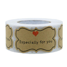 Load image into Gallery viewer, kraft paper “Especially for You” stickers seal labels DIY gift Packaging Holiday Present Stickers cute sticker stationery
